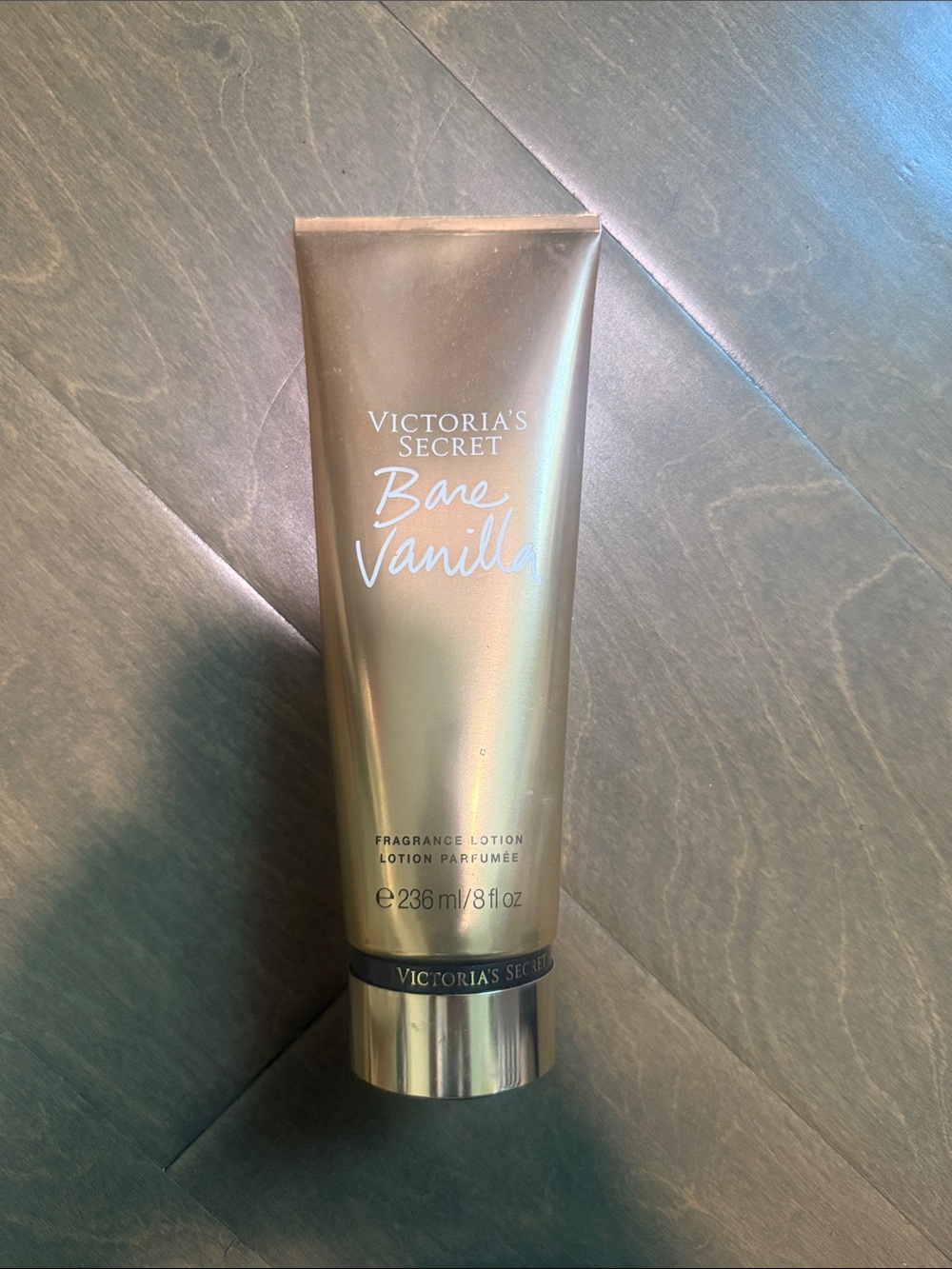 Victoria's Secret Bare Vanilla Lotion - Metallic Gold Tube